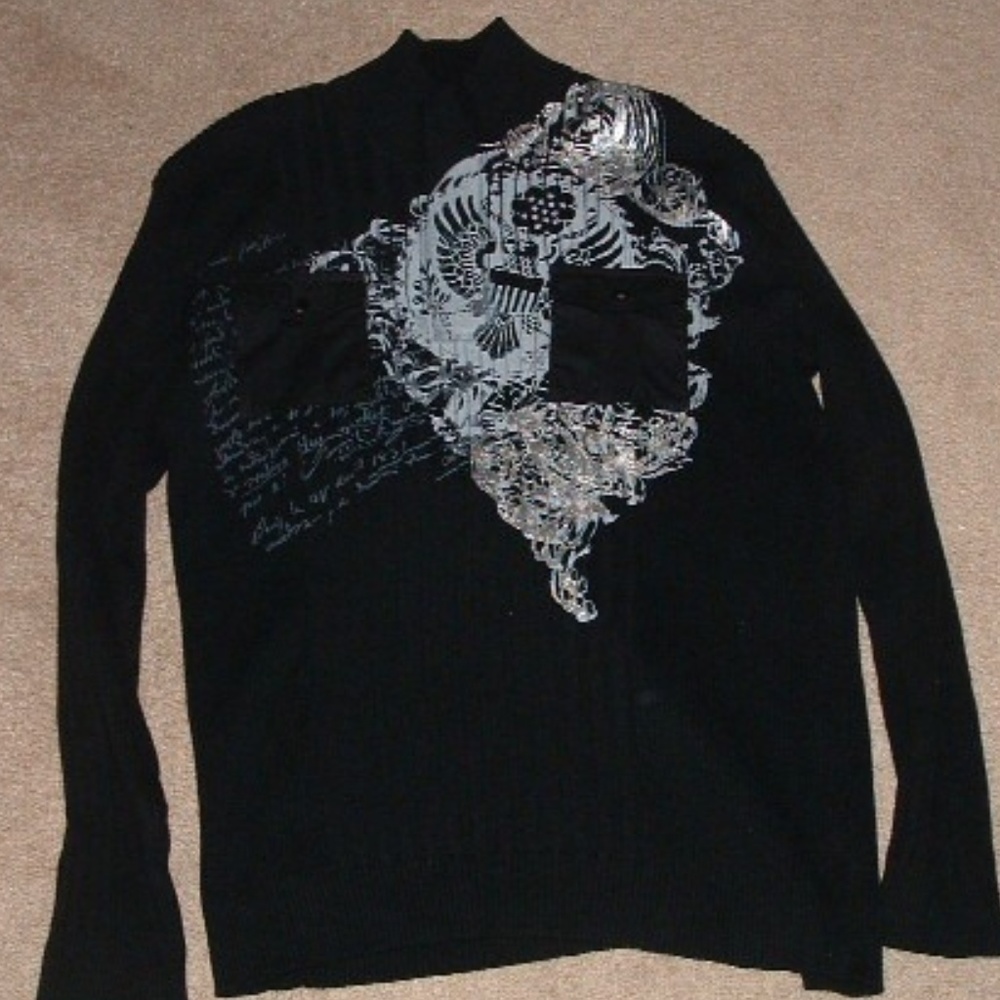 Men’s Black INC International Concepts Sweater -2X